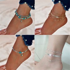 Summer New Ankle Bracelet  Adjustable  Anklet Foot Chain Beach Beads UK Seller