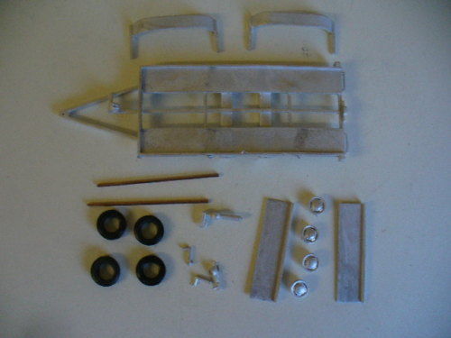 Twin axle trailer 43rd - twin, 1/43rd