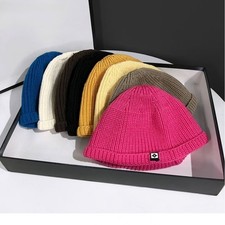 Warm Wool Knit Beanie Hat for
