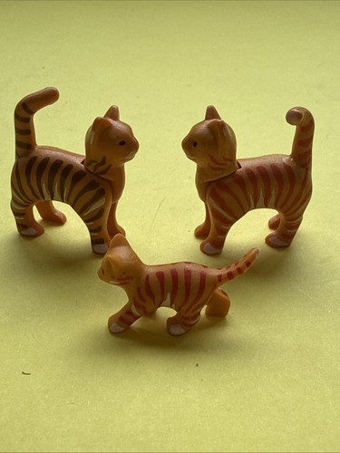 Playmobil ginger tabby cats - tabby,