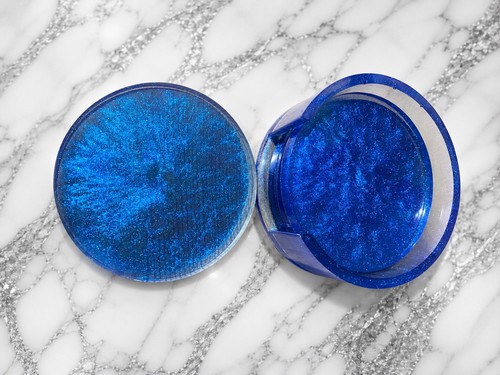 Handmade resin coaster - handmade,