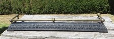 Vintage/Antique Iron & Brass Fire Fender Kerb Fireplace Surround 105cm 41.5"