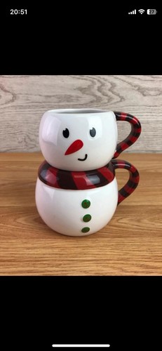 Avon snowman mugs box - snowman,