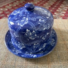 Antique ceramic round cheese - antique,