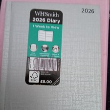 WHSmith 2026 Diary A6 1 Week