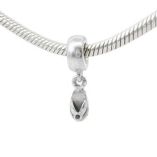 Genuine PANDORA 790428ACZ Dangle Purple Flip Flop Shoe Charm Only