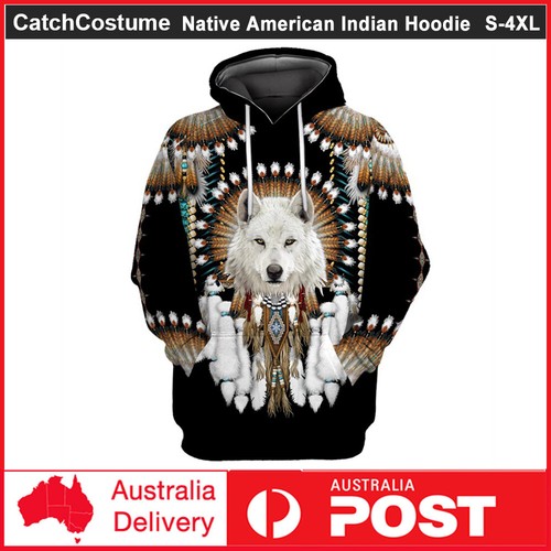 Native american indian hoodie - native,