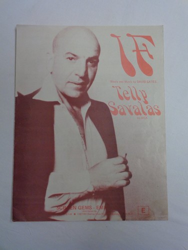 Telly savalas vintage sheet - telly,