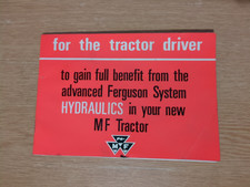 PRE USED MASSEY - FERGUSON TRACTOR HYDRAULICS EXPLAINED IN FULL COLOUR BROCHURE