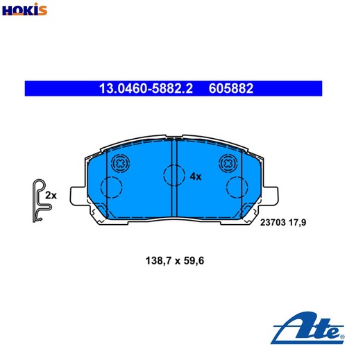 Brake pad set disc - pad,