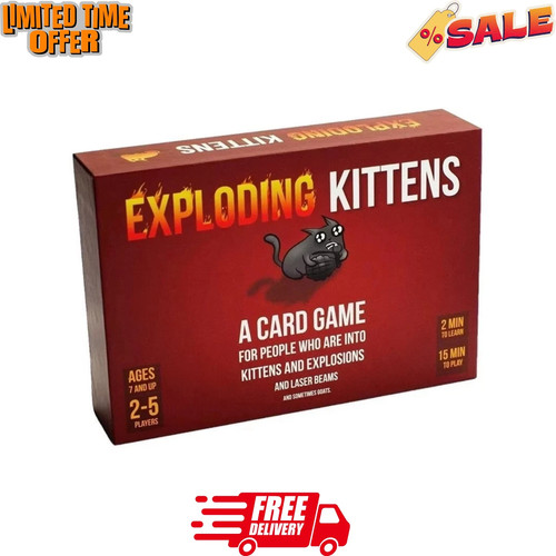 New exploding kittens card - exploding,