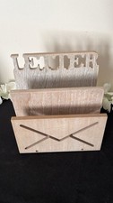 Lovely Wooden Free Standing Wooden Letter Rack Deco