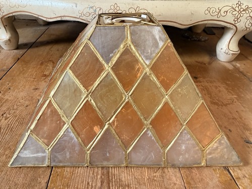 Vintage capiz shell brass - vintage,