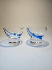 2 x Crystal Blue Swirl Art