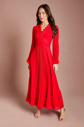 Coast flame red maxi dress - flame,