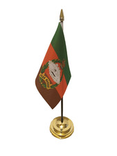 Royal Tank Regiment Military 6" x 4" Flag With Gold Base