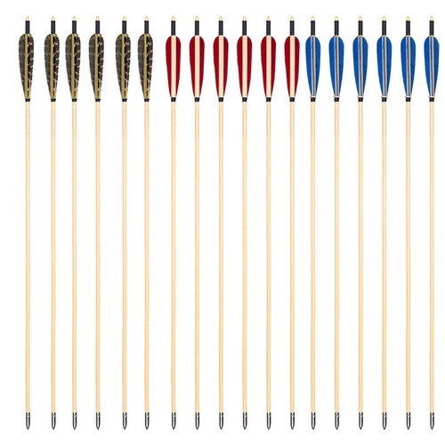 12x wooden arrows - 31",