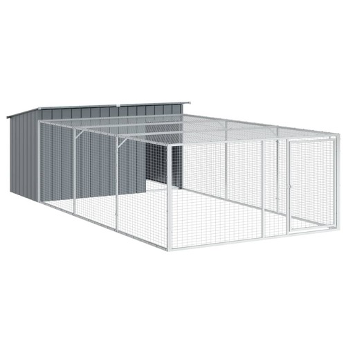 Dog house with - house, run