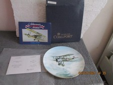 BOXED  COALPORT  SOPWITH PUP' PLATE  ACHIEVEMENTS IN BRITISH AVIATION ' no.1331