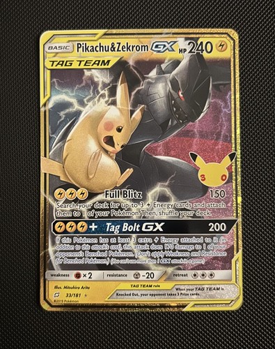 Pikachu zekrom 181 - gx, 33/181