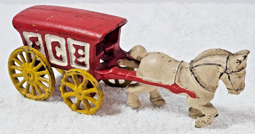 Antique cast iron ice - antique, wagon