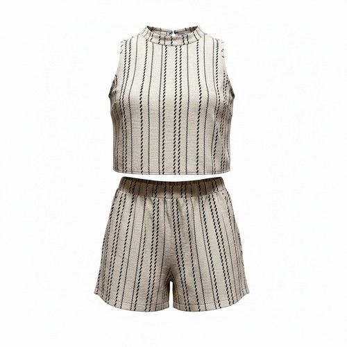 Beige black stripe co - beige,
