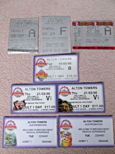 Vintage alton towers super - 8x,