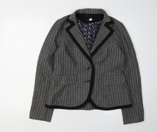 LUX Women's Grey Herringbone Suit Jacket