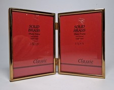 Solid Brass Double Photo Frame