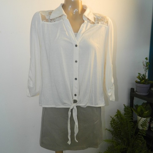 Bongo lace trim button - lace, up
