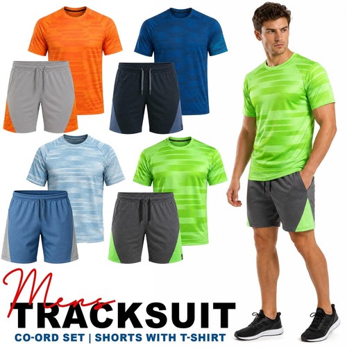 Mens shirt shorts set gym - &,