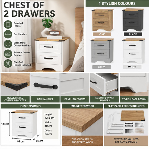 Bedside table drawer - table, chest