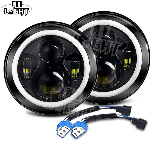 Pair inch round led - pair, 7"