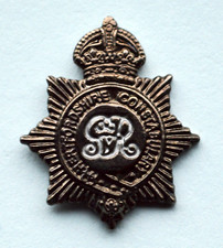 HERTFORDSHIRE CONSTABULARY George V Pin Badge  - King's Crown Black Badge