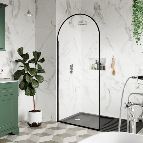 Bathroom black arch walk - arch, walk-in
