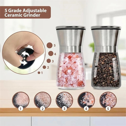 Salt pepper grinder set - pepper,
