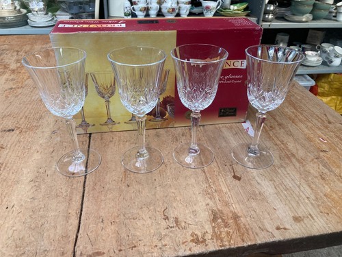Lead crystal wine glasses 4 - lead,