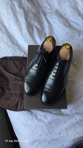 Church mens black leather - mens,