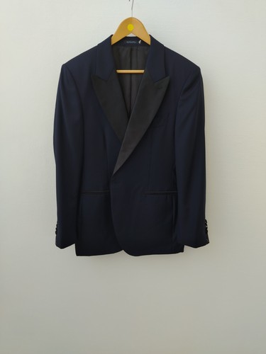 Suitsupply navy silk vbc wool - suitsupply,