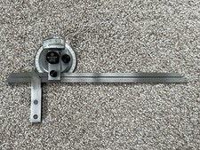 Genuine Mitutoyo 300mm Universal Bevel Protractor Set 187-908 (Without Case)