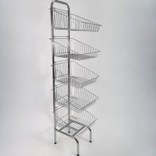 5 Tier Chrome Wire Basket