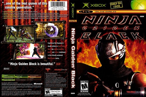 Ninja gaiden black xbox game - ninja,