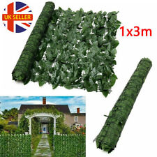 3/6/9m Artificial Hedge Ivy Leaf Garden Fence Roll Privacy Screen Balcony Cover