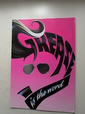 GREASE THE MUSICAL Large Theatre Programme /Brochure
