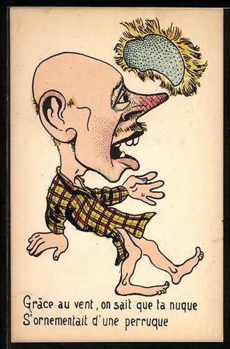 Postcard featuring figure - postcard,