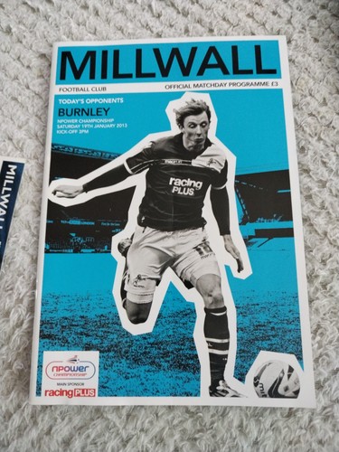 Millwall football programme - football,