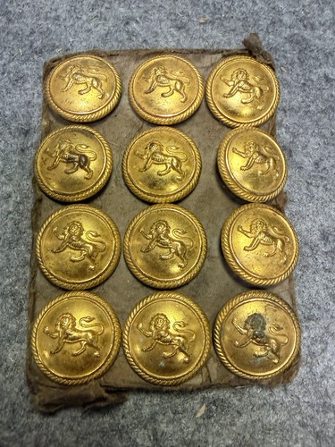 Vintage gold tone lion crest - vintage,