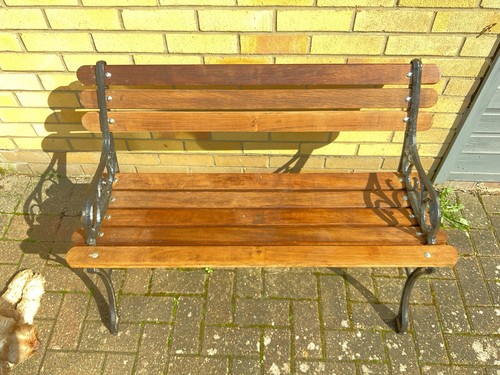 Garden bench with polished - garden,