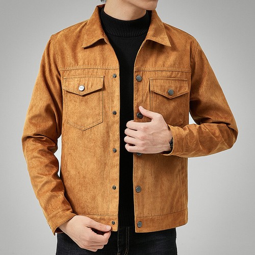 Suede casual jacket - casual, men's