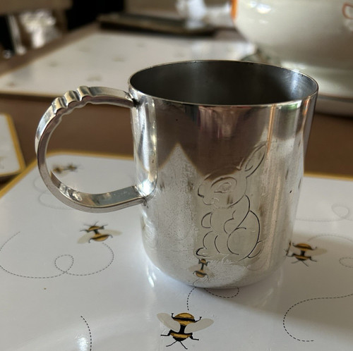 Vintage silver plated baby - vintage,